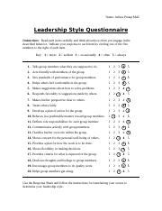 conceptualizing leadership questionnaire|northouse leadership style questionnaire.
